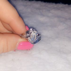 Sterling Silver Engagement/Wedding Ring